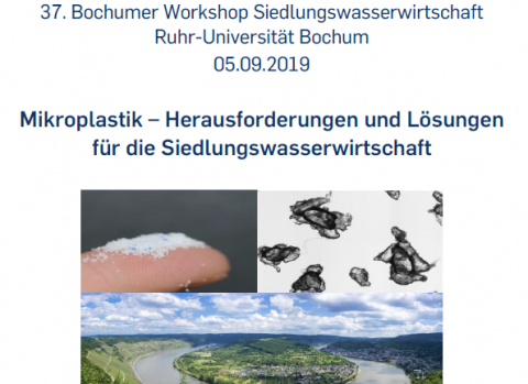 Titelbild 37. Bochumer Workshop Siedlungswasserwirtschaft